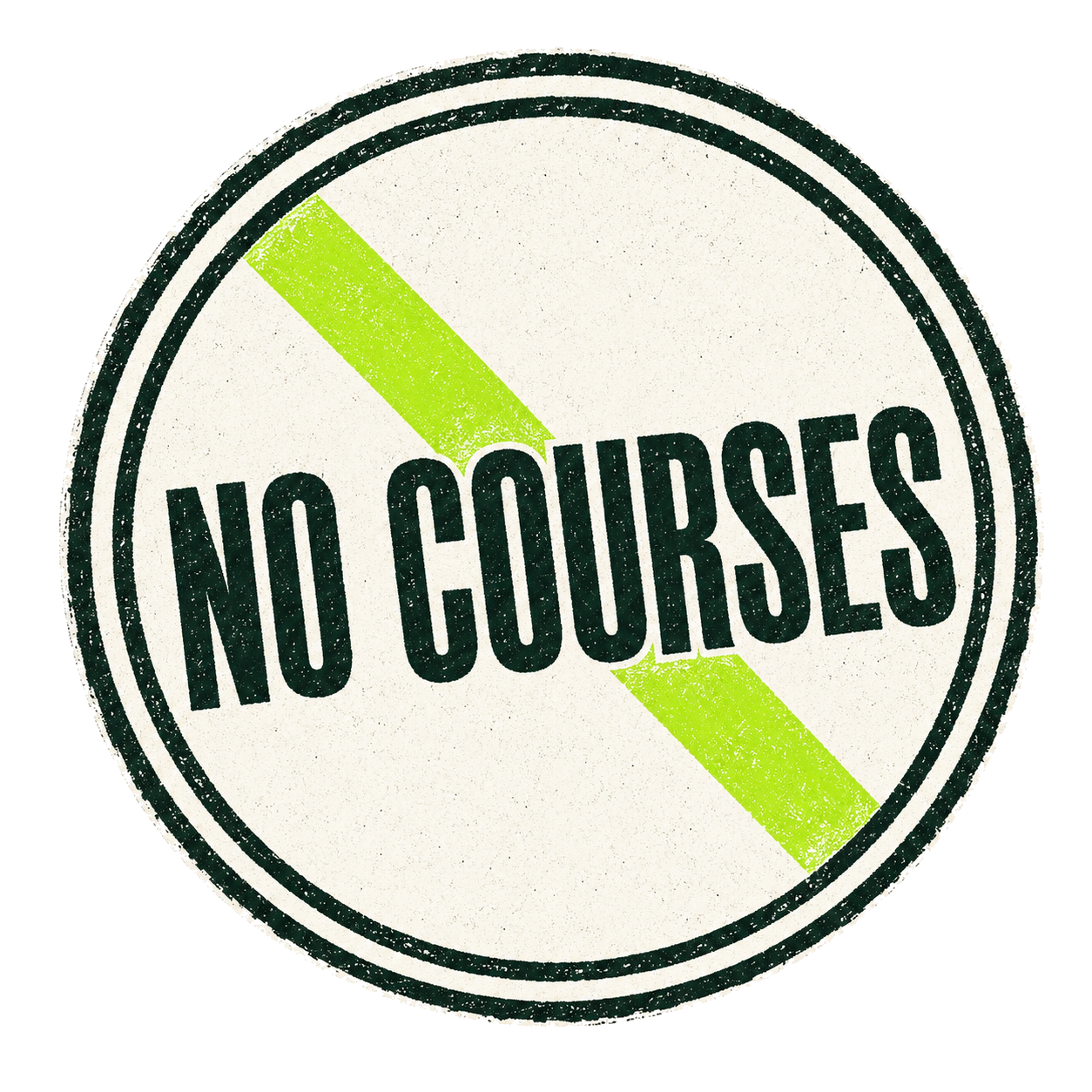 No courses